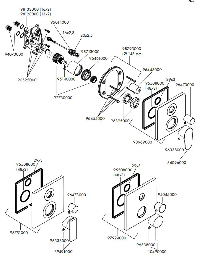 hansgrohe AXOR UNO2 Bath Faucet Levers Instruction Manual - How to use