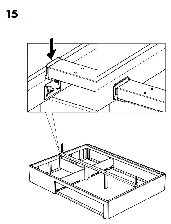 IKEA BALESTRAND Divan Bed with 2 Drawers - Fig15