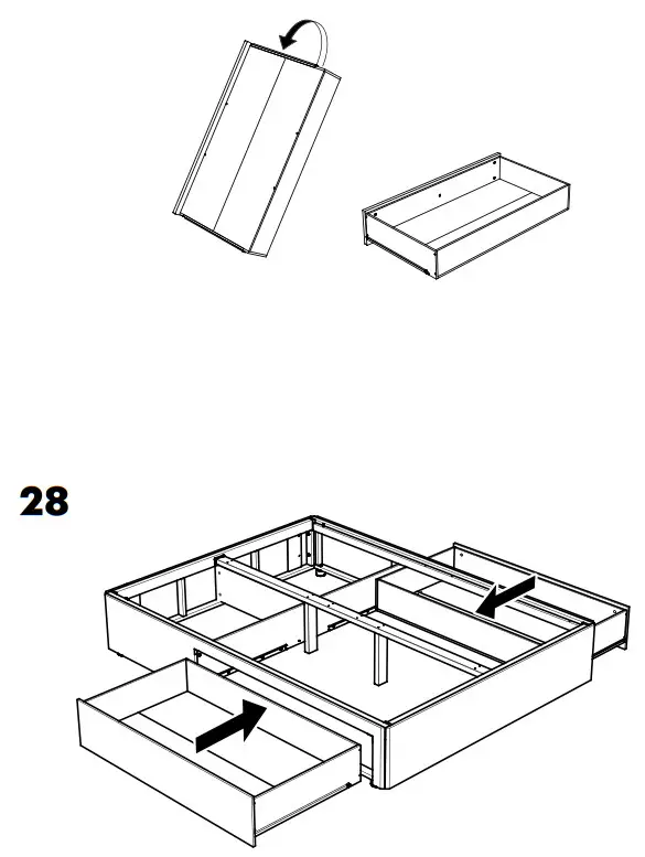 IKEA BALESTRAND Divan Bed with 2 Drawers - Fig23