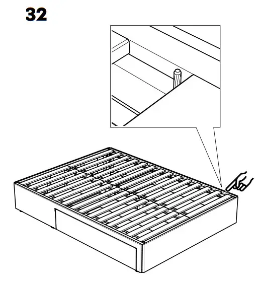 IKEA BALESTRAND Divan Bed with 2 Drawers - Fig26