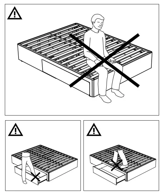 IKEA BALESTRAND Divan Bed with 2 Drawers - Fig27