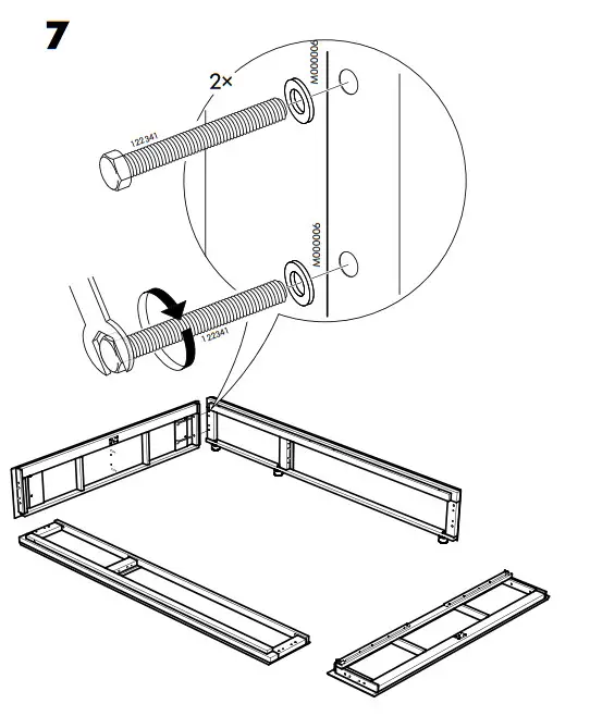 IKEA BALESTRAND Divan Bed with 2 Drawers - Fig8