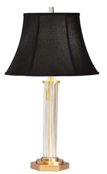 ETHAN ALLEN 096091 Aubrey Glass Table Lamp
