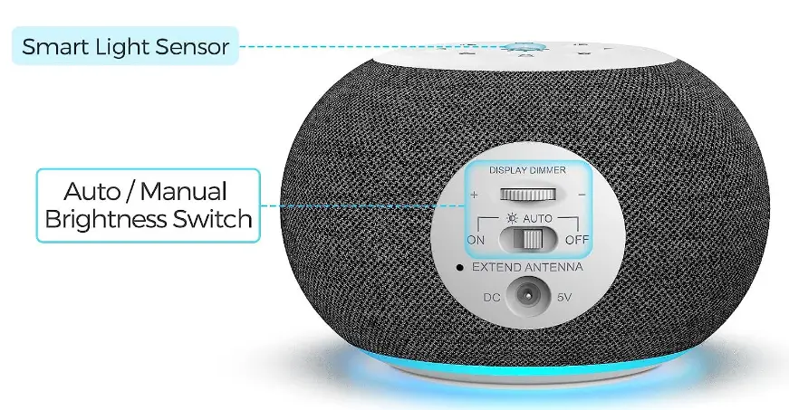 REACHER R3L-Radio Auto Dimmable Alarm Clock-fig-1