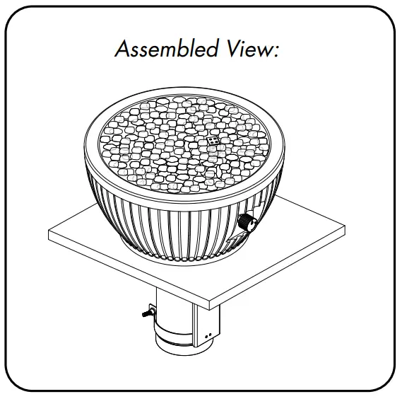 Broyhill GAT17002BL Tabletop Gas Firebowl - List 7