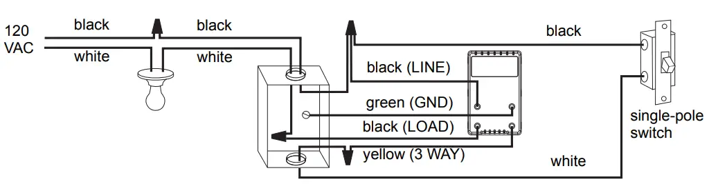 Honeywell RPLS540A Solar Wall Switch - EXISTING 1