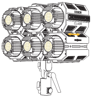 COLBOR CL60R RGB COB Video Light - disassembly