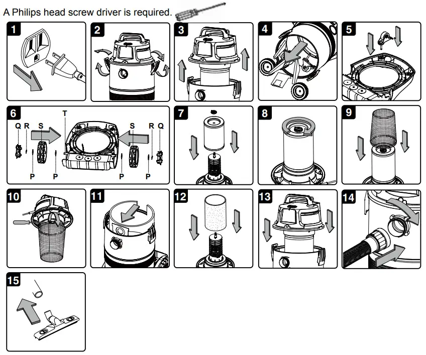 Vacmaster VK811PH Professional 8 Gallon Certified Hepa Wet-Dry Vacuum - fig 3