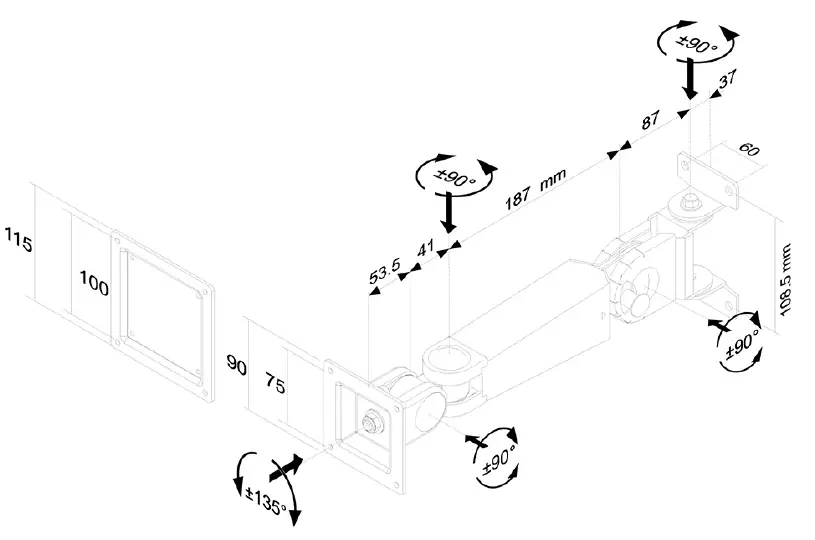 Neomounts FPMA-W400 TV mount 1