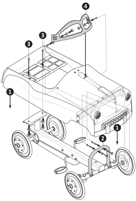 KID TRax-KT1604-Classic-Pedal-Car-12