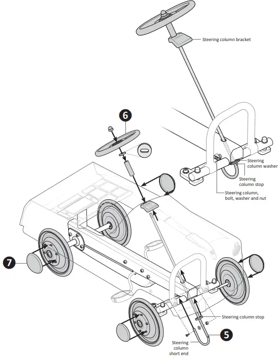 KID TRax-KT1604-Classic-Pedal-Car-13