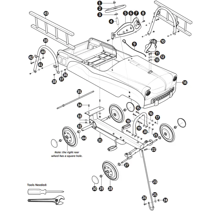 KID TRax-KT1604-Classic-Pedal-Car-5