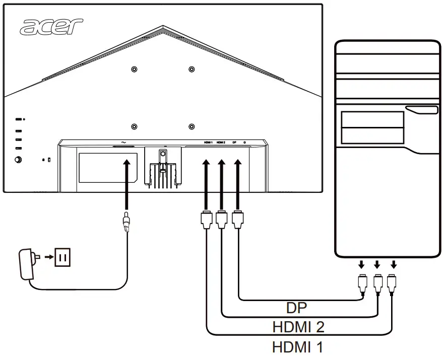 Acer XZ342CU Widescreen LCD Monitor - INSTALLATION