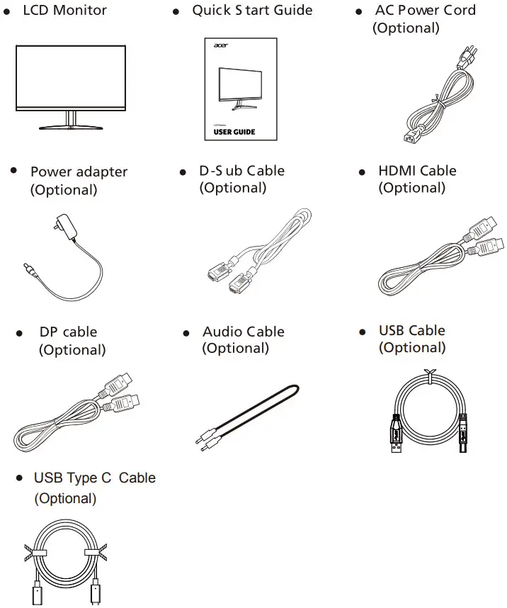Acer XZ342CU Widescreen LCD Monitor - UNPACKING