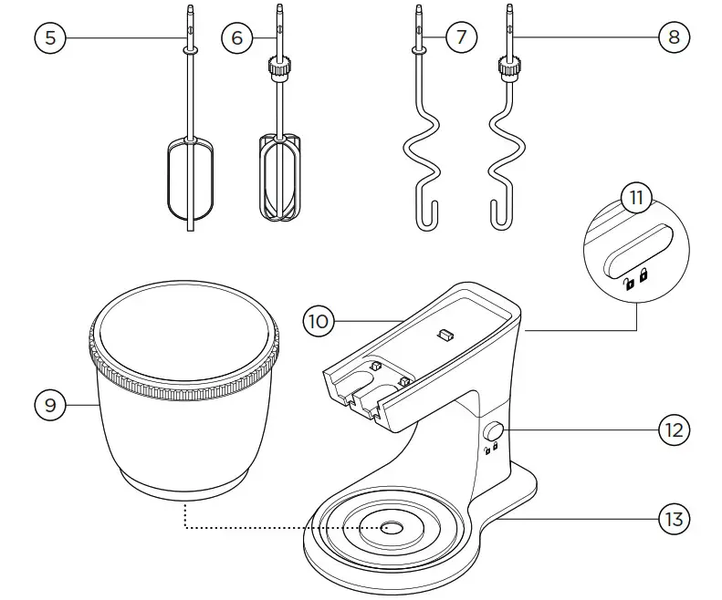 KENWOOD HMP32 Stand Mixer - Product Overview 2