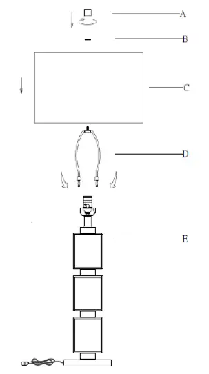 ETHAN ALLEN 096089 Victoria Buffet Lamp fig-1