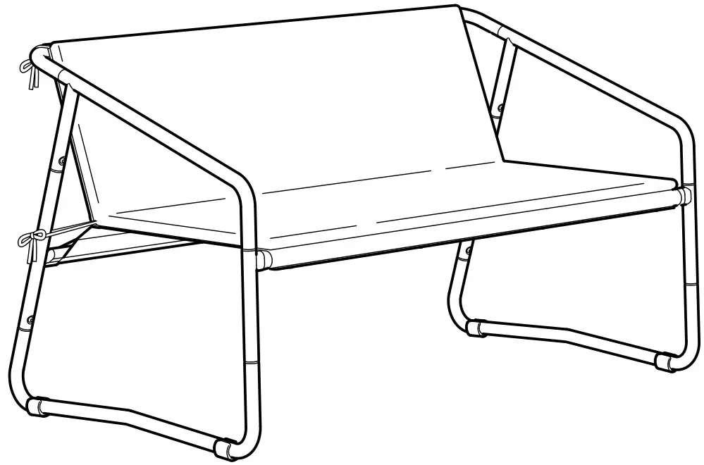 IKEA INGMARSÖ 2 Seat Sofa In Outdoor