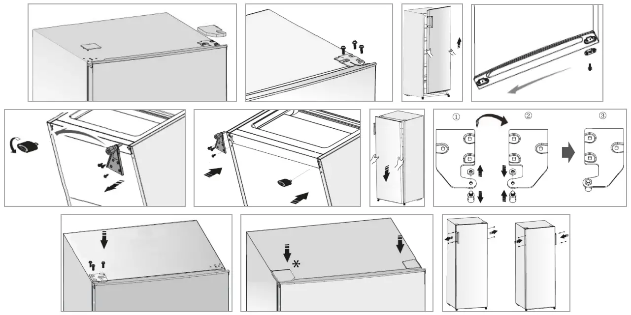 BOMANN VS 73161 Household Larder Refrigerator - door opening