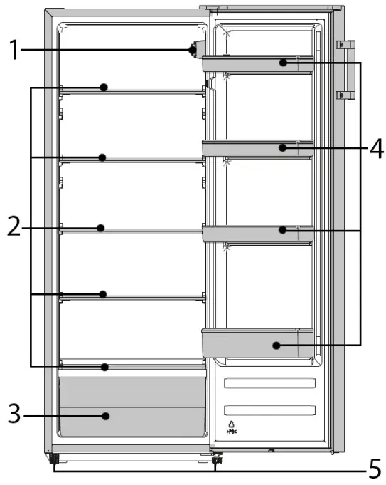 BOMANN VS 73161 Household Larder Refrigerator - overview