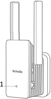 Tenda A23 AX1500 WiFi 6 Range Extender A1