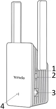 Tenda A23 AX1500 WiFi 6 Range Extender B11