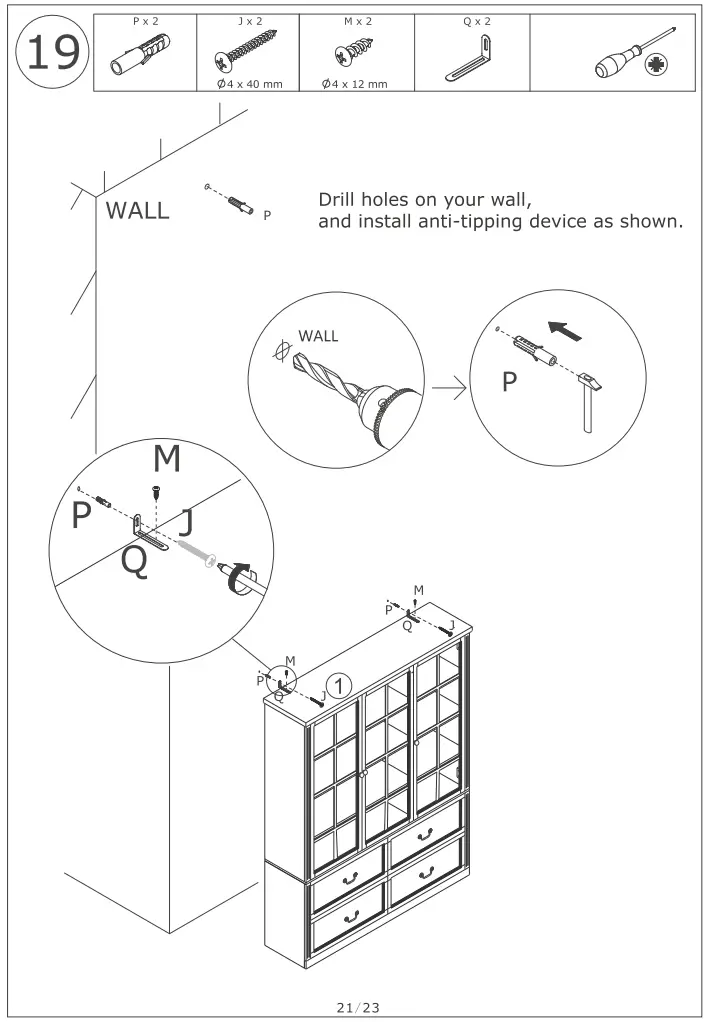 FUFU GAGA KF020315 01 Contemporary Modern White Pantry - Box18