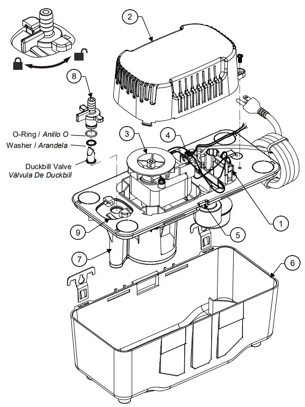 beckett BK17 Condensate Removal Pump - fig 2