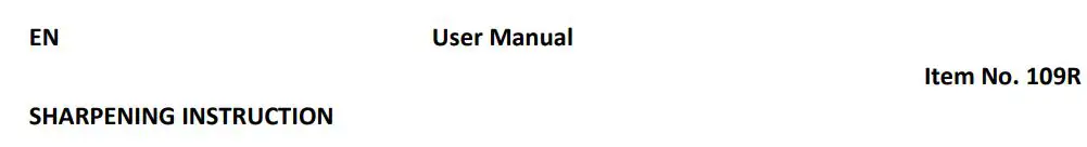 SHARPAL 109R 12 Inch Ceramic Knife Sharpener User Manual