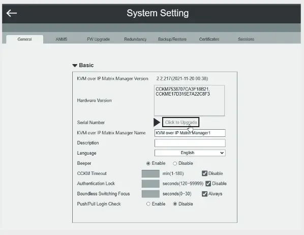 ATEN CCKM KVM over IP Matrix Manager - app 1