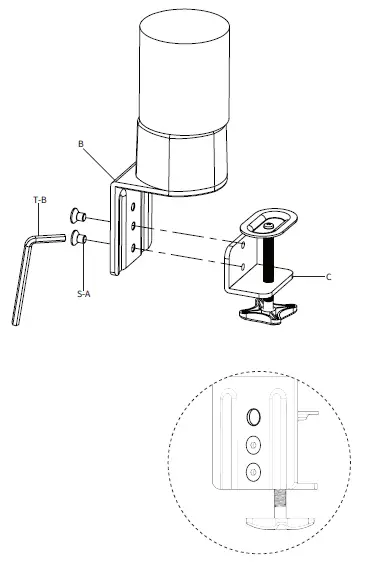V I V O-MOUNT-ASROG-Desk-Clamp-Designed-for-ASUS-ROG-Monitor-08