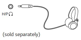 LG 24MP59G IPS LED Monitor - Connecting Headphones