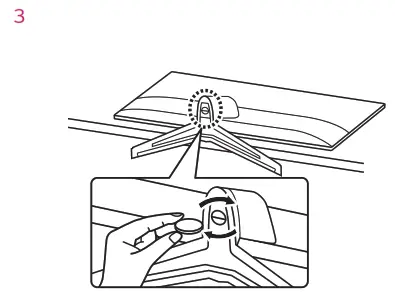 LG 24MP59G IPS LED Monitor - Stand Base2