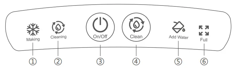 Gevi NIM 1102WH Nugget Ice Maker - power source