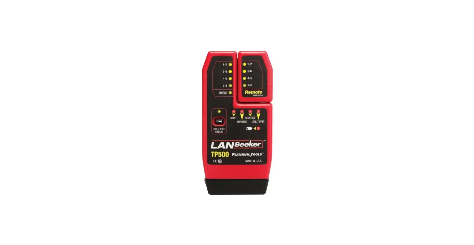 Platinum Tools Tp500c Lanseeker Cable Tester Owner's Manual