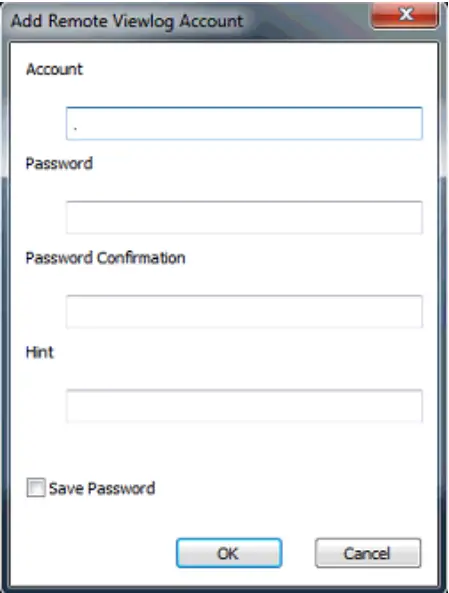 Connecting with Remote ViewLog