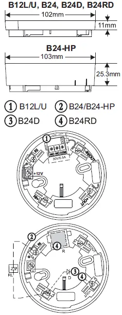 TELETEK-SensoMAG-F10B-Conventional-Fire-Alarm-Fixed-Temperature-Detector-fig-1