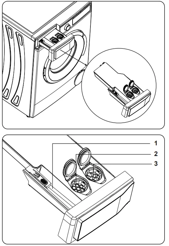 DAEWOO WM814T2WB2ES Washing Machine - Drawer