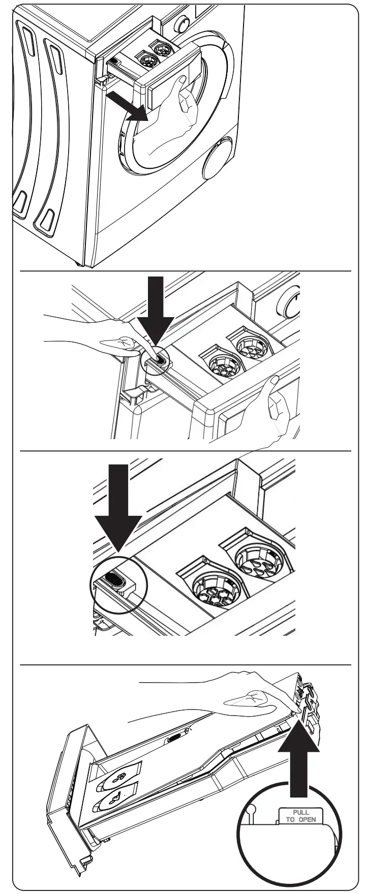 DAEWOO WM814T2WB2ES Washing Machine - cleaned