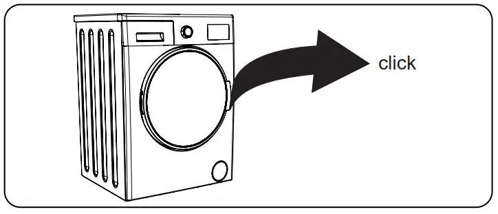 DAEWOO WM814T2WB2ES Washing Machine - door