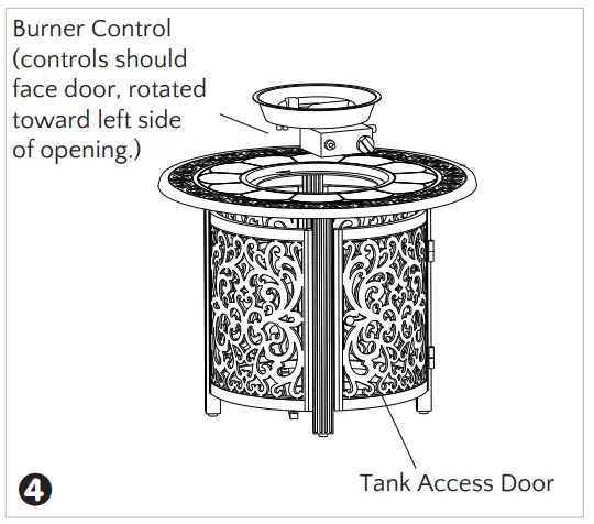 Fire Sense 63689-NG Jackson Round Aluminum Fire Pit - Assemble 4