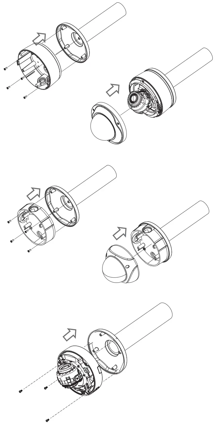 Hanwha Techwin SBP 301HM5 Series Hanging Mount Adaptor - Adaptor onto the camera