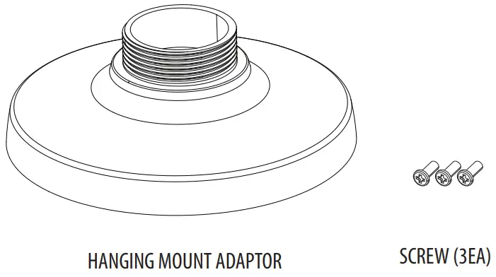 Hanwha Techwin SBP 301HM5 Series Hanging Mount Adaptor - Package 1