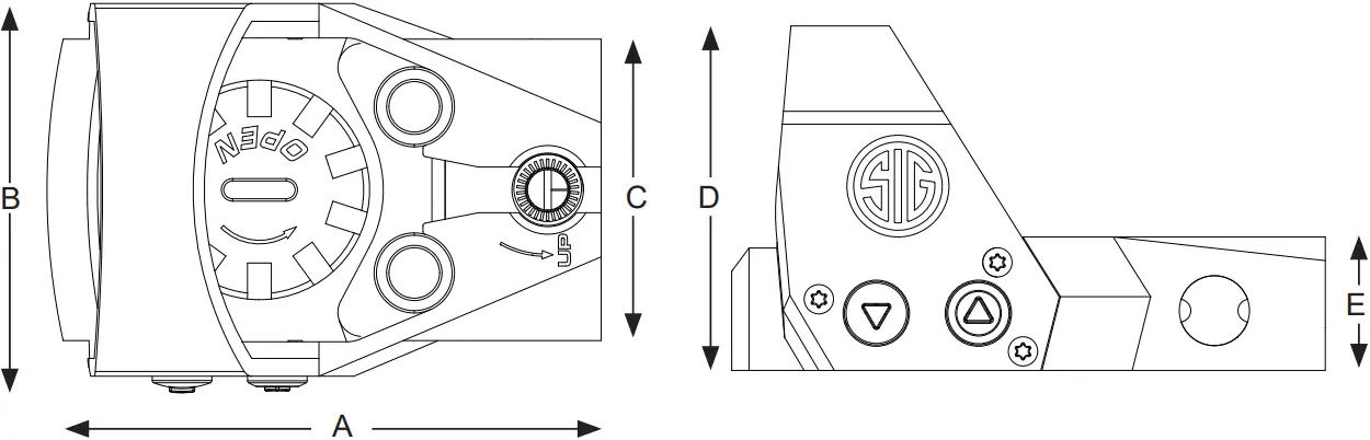 ROMEO1PRO - Dimensions