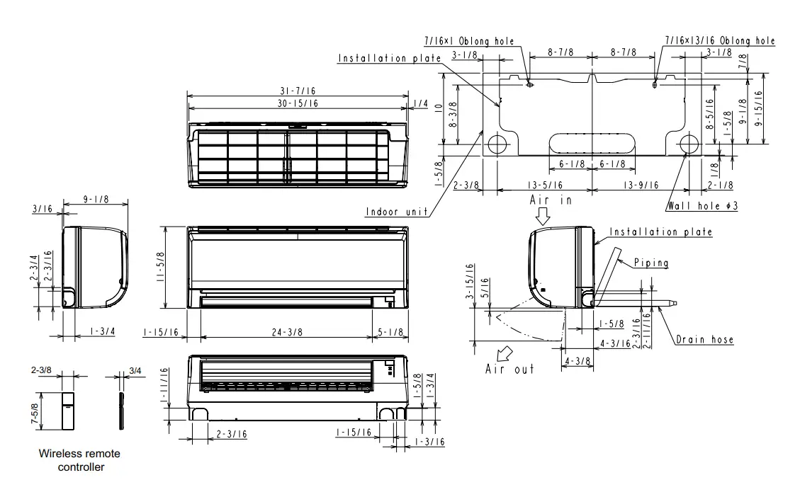 MITSUBISHI-MSZ-GS15NA-BTU-H-Wall-Mounted-Indoor-Unit-fig-1