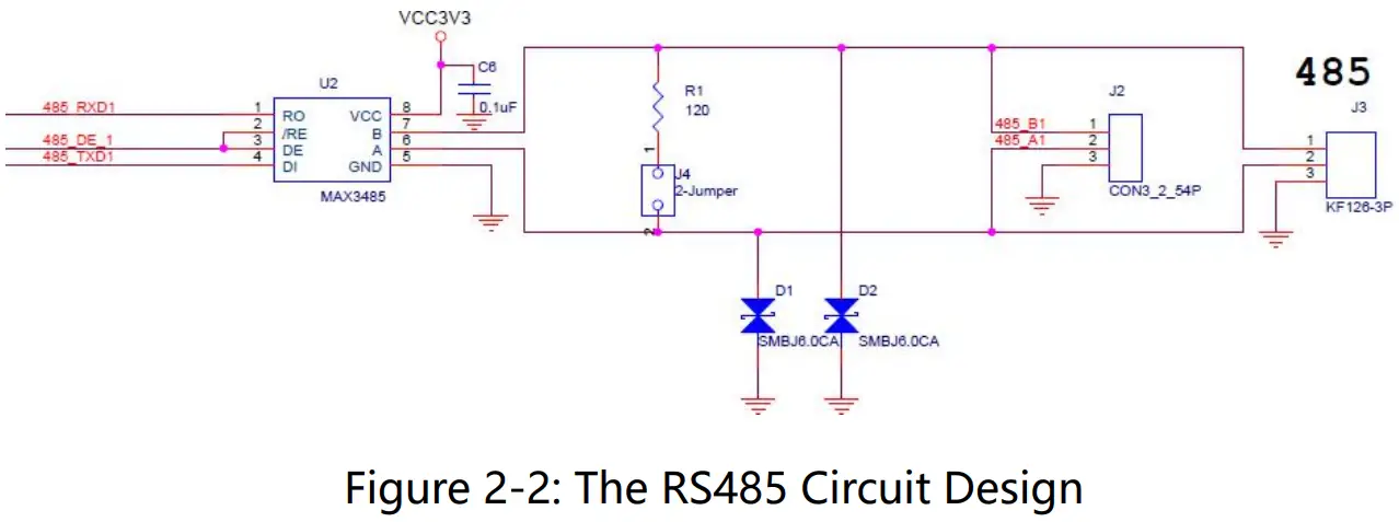 ALINX AN3485 RS232 or 484 or 422 Communication Module - Circuit Design 1