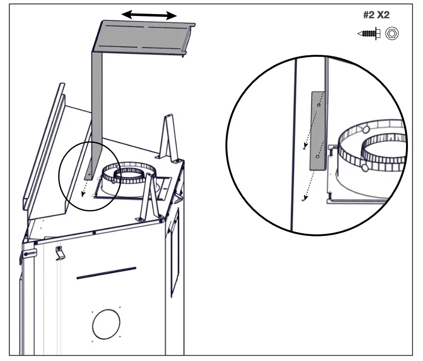 NAPOLEON BL36NTEA1 Ascent Pro Series Electronic Ignition Direct Vent Gas Fireplace- BL46 only