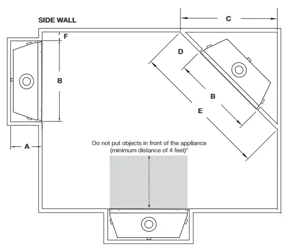 NAPOLEON BL36NTEA1 Ascent Pro Series Electronic Ignition Direct Vent Gas Fireplace- SIDE WAL