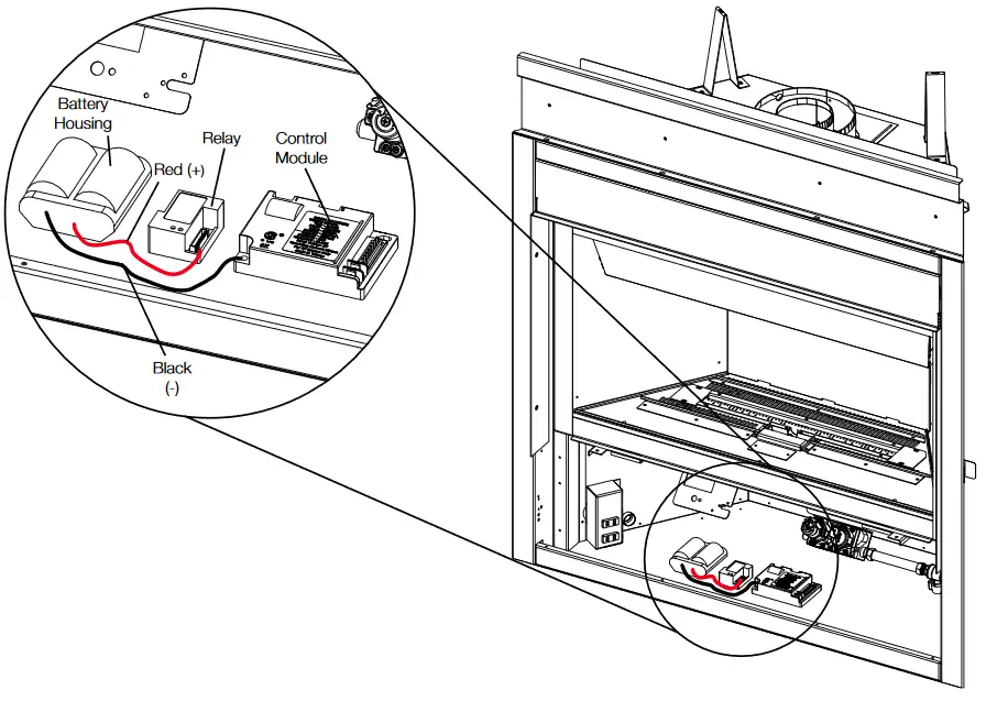 NAPOLEON BL36NTEA1 Ascent Pro Series Electronic Ignition Direct Vent Gas Fireplace - battery back-up