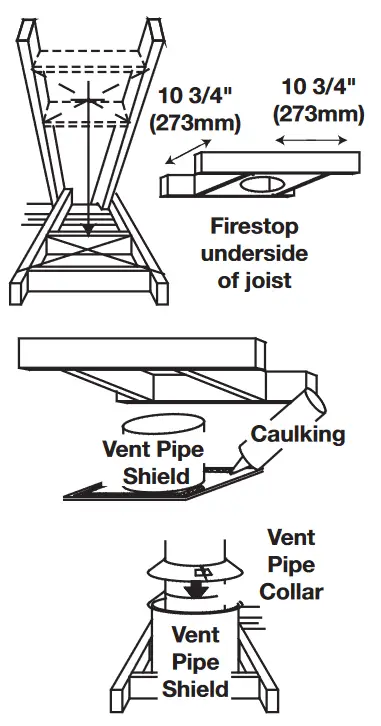 NAPOLEON BL36NTEA1 Ascent Pro Series Electronic Ignition Direct Vent Gas Fireplace - bead of caulking