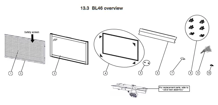 NAPOLEON BL36NTEA1 Ascent Pro Series Electronic Ignition Direct Vent Gas Fireplace - replacement parts 3